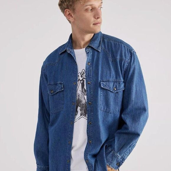 NWT Urban Outfitters Standard Western Men's Shirt S/M Snap-Button - Picture 6 of 8